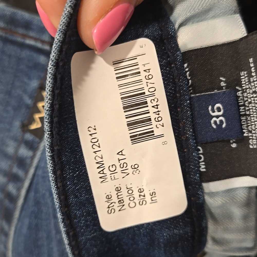 Modern American Fig Skinny Men's Jeans in Vista Wash - Size 36 NWT - Picture 2 of 6